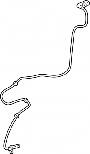 ABS sensor rear right Infiniti QX30 17-19