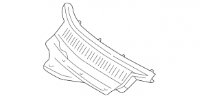 Windscreen wiper grille plastic right Toyota Corolla e12 02-06 5d