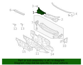 Windscreen wiper grille plastic right Toyota Corolla e12 02-06 5d