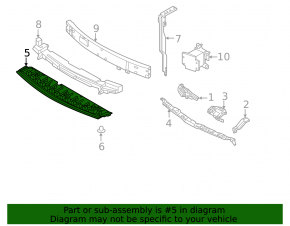 Front bumper protection Infiniti QX60 22-24