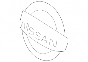 Nissan Leaf 18-22 grill radiator grill emblem
