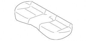 Rear row of seats 2 row Subaru XV Crosstrek 18-23 black