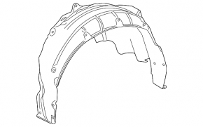 Rear right mudguard Toyota Camry v70 18- SE/XSE