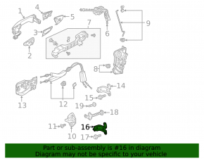 Door hinge lower rear left Honda Insight 19-22