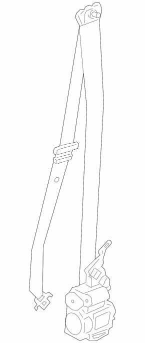 Passenger seat belt BMW X5 G05 19-23 black
