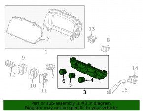 Climate control control Honda CRV 23-