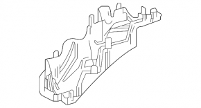 Lower cover of the fuse box under the hood Toyota Sienna 21-25