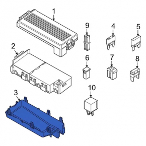 Ford Flex 09-12 Underhood Fuse Box Housing