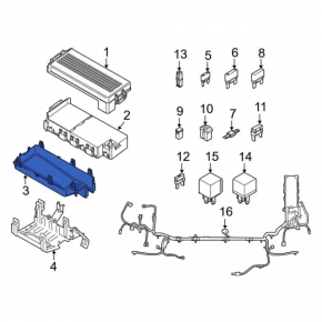 Ford Flex 09-12 Underhood Fuse Box Housing