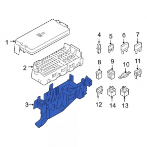 Ford Flex 09-12 Underhood Fuse Box Housing