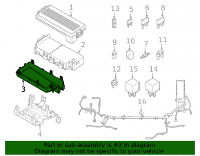 Ford Flex 09-12 Underhood Fuse Box Housing