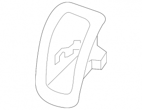 Isofix tie-down pad for the rear seats of the Audi A5 F5 20-25 5D, brown