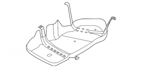 Fuel tank guard left Porsche Cayenne 958 11-14