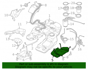 Fuel tank guard left Porsche Cayenne 958 11-14