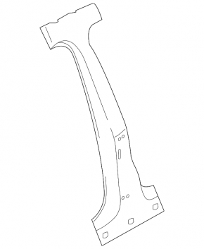 Body pillar central left Porsche Macan 15 - sawed off