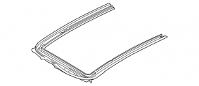 Panorama mechanism frame Porsche Macan 15-18