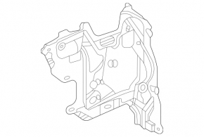 Right engine shield insulation Mercedes X167 GLS 450 20-26