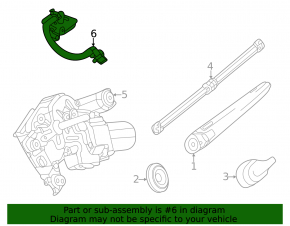 Windscreen washer nozzle rear Mercedes W167 GLE 350 450 20-23