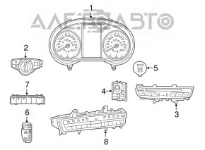 Mercedes GLC 16-19 Central Control Panel