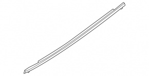 Molding door-glass central front right Mazda 3 14-18 BM chrome