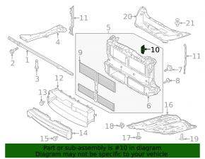 Radiator shutter motor Ford Escape MK4 20-24