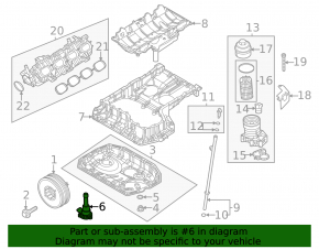 Oil level sensor for Audi A6 C7 16-18 3.0T CREC