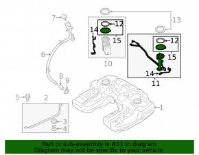 Fuel level sensor BMW X5 E70 07-13 3.0