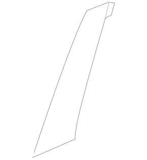 Rear left side door trim for Mercedes X164 GL 07-12