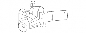 Cooling system flange Honda Insight 19-22 small, with sensor