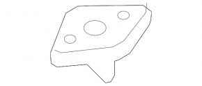 Left hood lock counter part for Mercedes W213 E 17-23