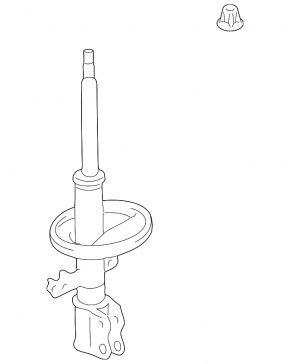 Rear right shock absorber Lexus RX400h 06-07