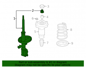Rear right shock absorber Lexus RX400h 06-07