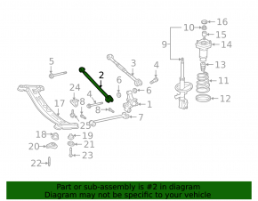 Rear left control arm for Toyota Camry v30 2.4