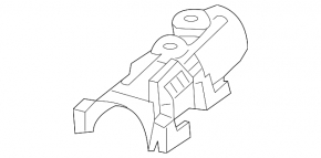 Headlight washer nozzle bracket left Audi A6 C8 19-