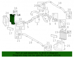 Right intercooler for Audi Q7 20-26 3.0T MHEV