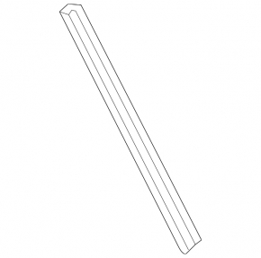Door trim side rear left BMW X3 G01 18-21 rear, black gloss
