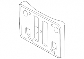 Front bumper number plate holder Toyota Camry v70 18-20 SE/XSE