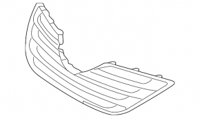 Grill grill Toyota Camry v40 07-09 white