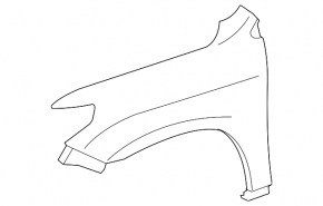 Front left wing Lexus LX570 08-15 pre-restyling