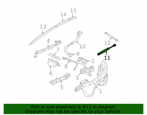 Shock absorber of the folding roof mechanism left BMW 4 F33 14-20 convertible, large