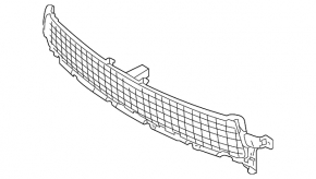 Mitsubishi Outlander 10-13 front bumper lower grille