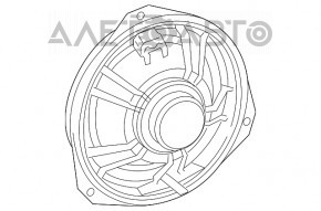 Front right door speaker Alfa Romeo Giulia 17-