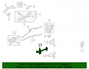 Door limiter rear left Honda Insight 19-22