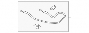 Acura TLX 20-25 2.0 Hood Release Cable