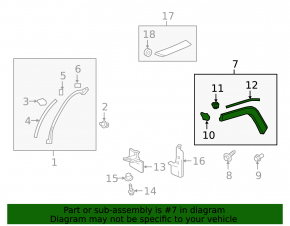 Rear right fender arch trim Toyota Rav4 19-24 Adventure, TRD Off-Road