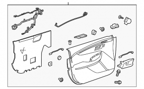 Door trim card front right Chevrolet Impala 14-20