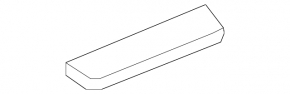 Door sill trim rear left outer Acura MDX 14-20 chrome