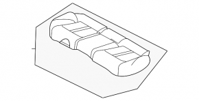 Rear seat 2nd row Kia K5 21-23 combined black