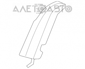Airbag for the rear right seat of a Hyundai Azera 12-17, beige leather, dented leather, dry cleanable