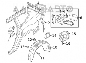 VW Jetta 19-24 Fuel Door Lock